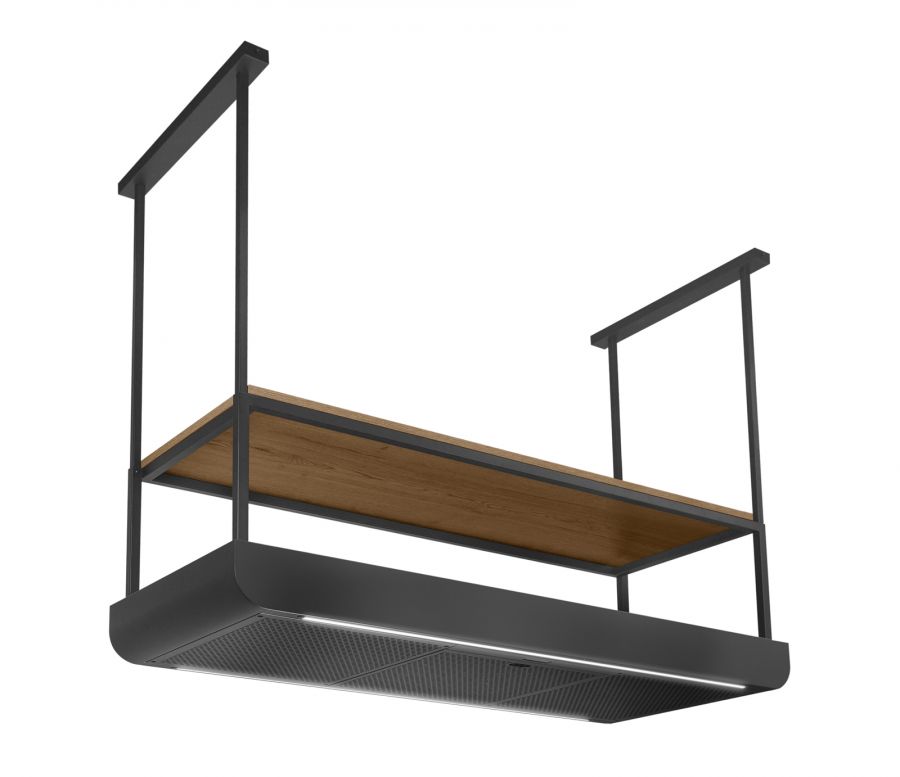 Okap wyspowy Arne Wood Black Matt