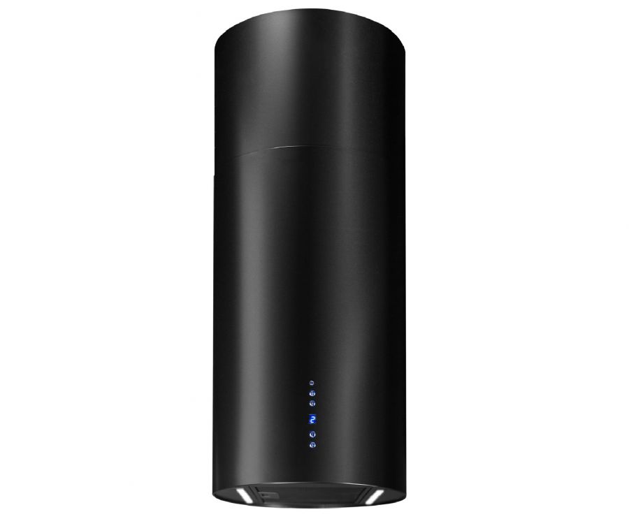 Okap wyspowy Cylindro 2STRIPS Black Matt