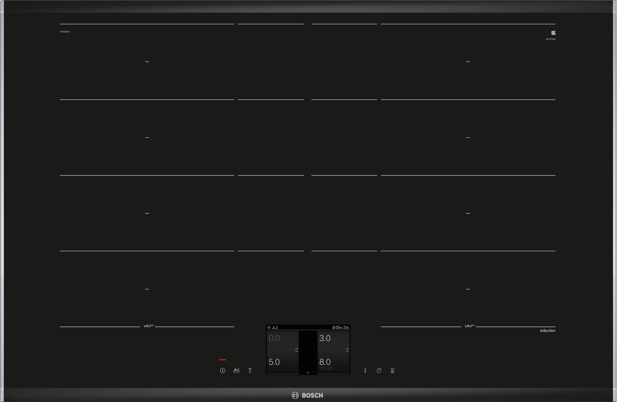 Serie 8, Płyta indukcyjna, 80 cm, Czarny, PXY875KW1E