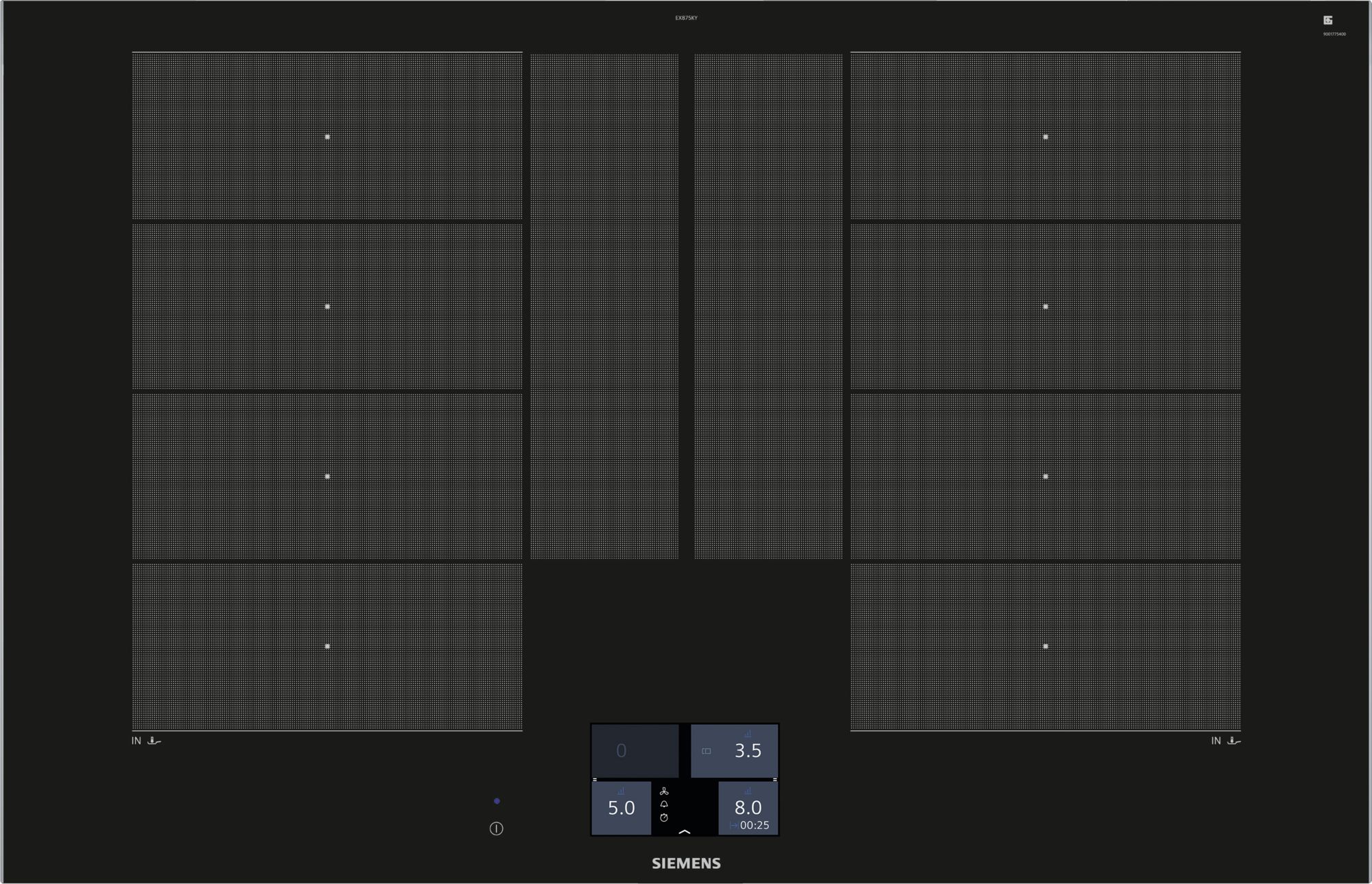 iQ700, Płyta indukcyjna, 80 cm, Czarny, EX875KYW1E
