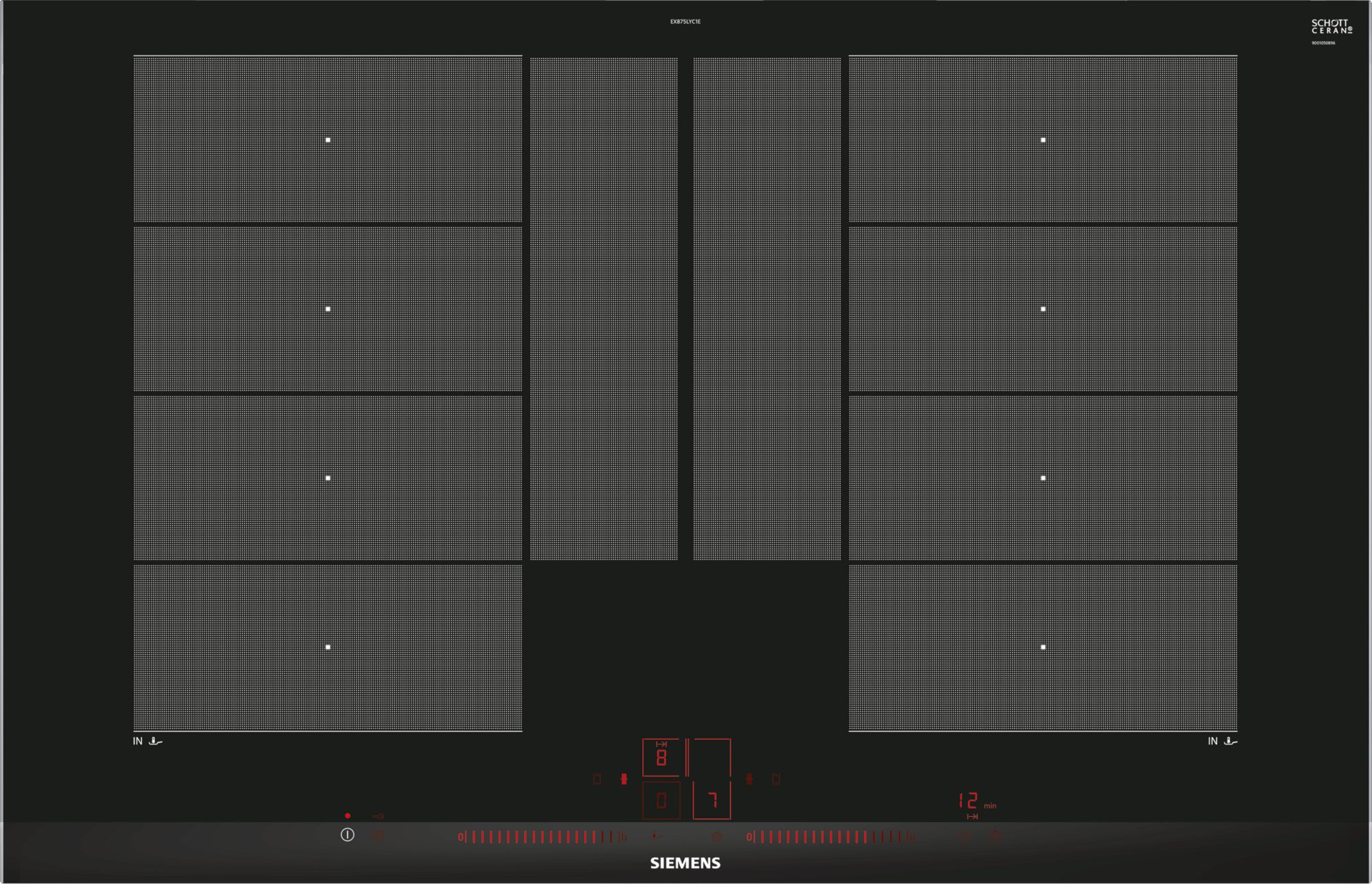 iQ700, Płyta indukcyjna, 80 cm, Czarny, EX875LYC1E